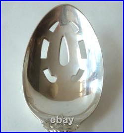 Three Reed & Barton Francis 1st Sterling Serving Spoons, 2 Solid, 1 Pierced