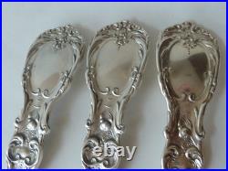 Three Reed & Barton Francis 1st Sterling Serving Spoons, 2 Solid, 1 Pierced