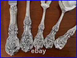 True Dinner Size Old Patent Mark 5 Pc Setting Reed Barton Francis I Sterling 1