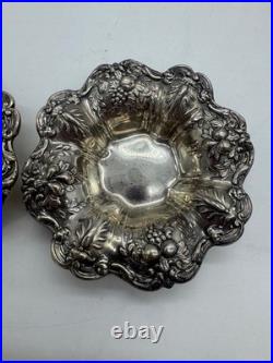 Two Reed & Barton Sterling Silver Nut / Bonbon bowl in Ornate Francis I Pattern