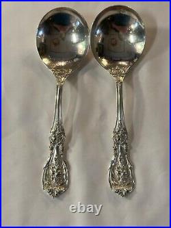 Two Soup Spoons. Reed & Barton Francis I. Sterling Silver. 6