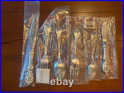 UNUSED 6 PC PLACE SETTING REED & BARTON FRANCIS I STERLING NEW MARK SET 1 1st