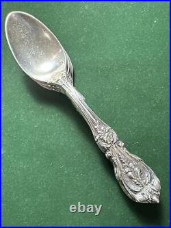 US REED end BARTON STERLING silver FRANCIS I (1907) Teaspoons 6 Pc