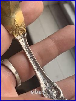 Unique Custom Reed & Barton Sterling Francis 1 True Love Heart Spoon Gold Gilt