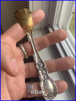 Unique Custom Reed & Barton Sterling Francis 1 True Love Heart Spoon Gold Gilt
