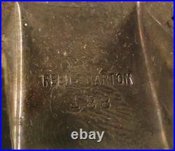 VTG King Francis Reed & Barton Oval Silver Plated Mirrored Plateau Vanity 14x10