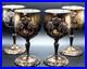 VTG Reed & Barton King Francis 1659 Goblets Set of 4 Silverplate Vintage Patina