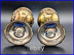 VTG Reed & Barton King Francis 1659 Goblets Set of 4 Silverplate Vintage Patina