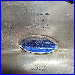 VTG Reed & Barton King Francis Pattern Silverplate 19 Oval Platter Tray 1676