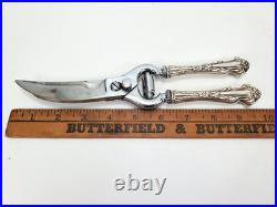 Victorian Sterling Silver Handle Poultry Shears Francis I Reed & Barton Italy