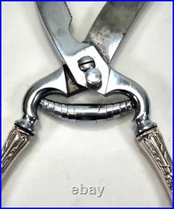 Victorian Sterling Silver Handle Poultry Shears Francis I Reed & Barton Italy