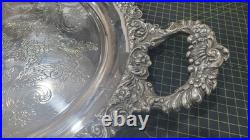 Vintage 1951 Reed & Barton King Francis Large 22 Handled Tray Rare No Feet