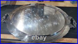 Vintage 1951 Reed & Barton King Francis Large 22 Handled Tray Rare No Feet