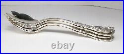 Vintage 4pc 1950 Reed & Barton Francis I Sterling Silver Ice Cream Forks No Mono