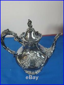 Vintage Beautiful Reed Barton King Francis Coffee Pot 1650 Silverplate