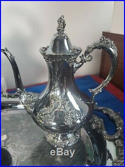 Vintage KING FRANCIS Coffee & Tea Pot Reed & Barton Silverplate