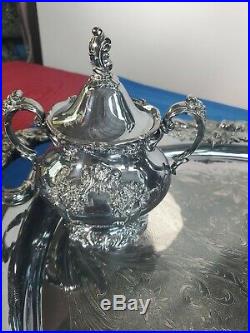 Vintage KING FRANCIS Coffee & Tea Pot Reed & Barton Silverplate