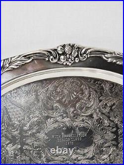 Vintage King Francis Silverplate Oval Serving Tray Platter Reed & Barton #1640