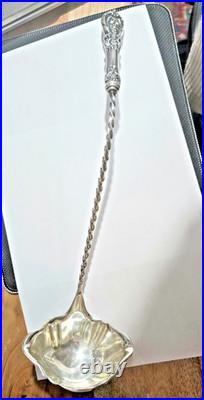 Vintage REED & BARTON FRANCIS I PUNCH BOWL SERVING LADLE STERLING SILVER