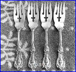Vintage REED & BARTON Francis 1 Sterling Salad Forks, Set of 4 (Old Marks)