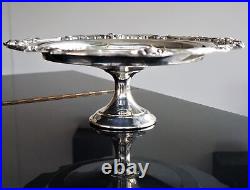 Vintage REED & BARTON King Francis 1689 Footed Silverplate Cake Stand Plate 15