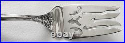 Vintage REED & BARTON Sterling Silver FRANCIS I Large 8 Pierced SERVING FORK