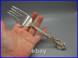 Vintage Reed & Barton FRANCIS I Sterling Silver Solid Cold Meat Serving Fork 8