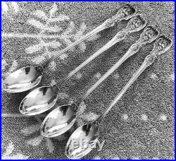 Vintage Reed &Barton Francis 1 Sterling Iced Tea Spoons, Set of 4