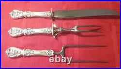 Vintage Reed & Barton Francis I Sterling Silver Carving Set, 3 Pieces, 245g
