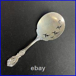 Vintage Reed & Barton Francis I Sterling Silver Slotted Tomato Round Spoon 78g
