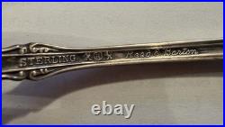 Vintage Reed & Barton Francis Sterling Silver Flatware 6pc Setting withCloth Pouch