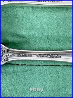 Vintage Reed & Barton Francis Sterling Silver Flatware 6pc Setting withCloth Pouch