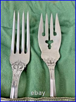 Vintage Reed & Barton Francis Sterling Silver Flatware 6pc Setting withCloth Pouch