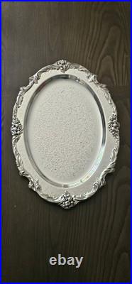 Vintage Reed & Barton King Francis #1676 Large Oval Silverplate Meat Platter