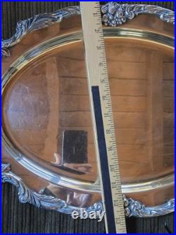 Vintage Reed & Barton King Francis 1676 Pattern 19 Silver Plate Oval Platter