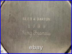 Vintage Reed & Barton King Francis #1689 Silver Plate 14.5 Footed Cake Plate
