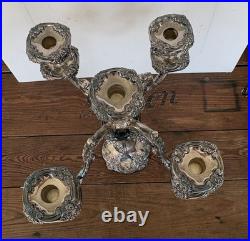 Vintage Reed & Barton King Francis 5-Light Silverplate Candelabra 1630 Rare