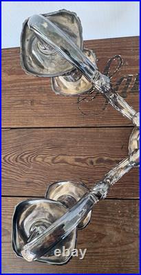 Vintage Reed & Barton King Francis 5-Light Silverplate Candelabra 1630 Rare