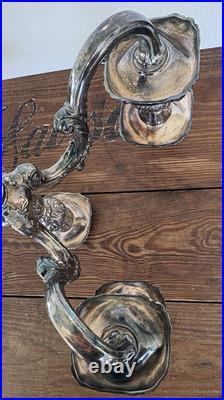 Vintage Reed & Barton King Francis 5-Light Silverplate Candelabra 1630 Rare