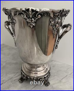 Vintage Reed & Barton King Francis Champagne Wine Ice Bucket Cooler #1685 Plated