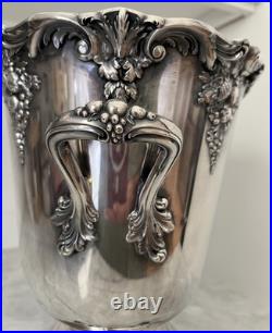 Vintage Reed & Barton King Francis Champagne Wine Ice Bucket Cooler #1685 Plated