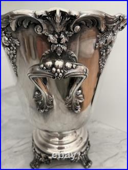 Vintage Reed & Barton King Francis Champagne Wine Ice Bucket Cooler #1685 Plated