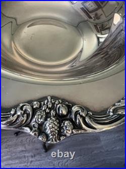 Vintage Reed & Barton King Francis Silverplate Serving Bowl Model 1671 Ornate