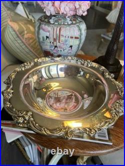 Vintage Reed & Barton King Francis Silverplate Serving Bowl Model 1671 Ornate