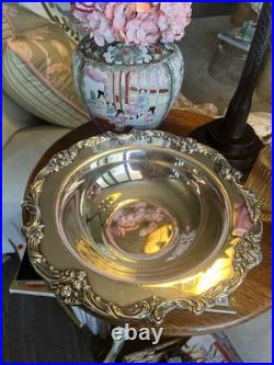 Vintage Reed & Barton King Francis Silverplate Serving Bowl Model 1671 Ornate