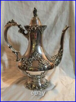 Vintage Reed & Barton Silver Plated KING FRANCIS COFFEE POT #1650 11 1940-50s