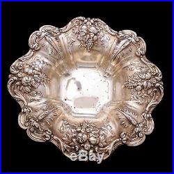 Vintage Reed & Barton Sterling Silver 11 Inch Francis I Repousse Bowl Dish 641g