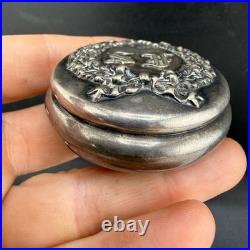 Vintage Reed & Barton Trinket Box Silver Hotel St Francis SF Engraved Small