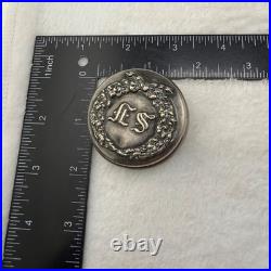 Vintage Reed & Barton Trinket Box Silver Hotel St Francis SF Engraved Small