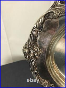 Vintage Reed and Barton King Francis 1676 Silver Plate Oval Tray Platter